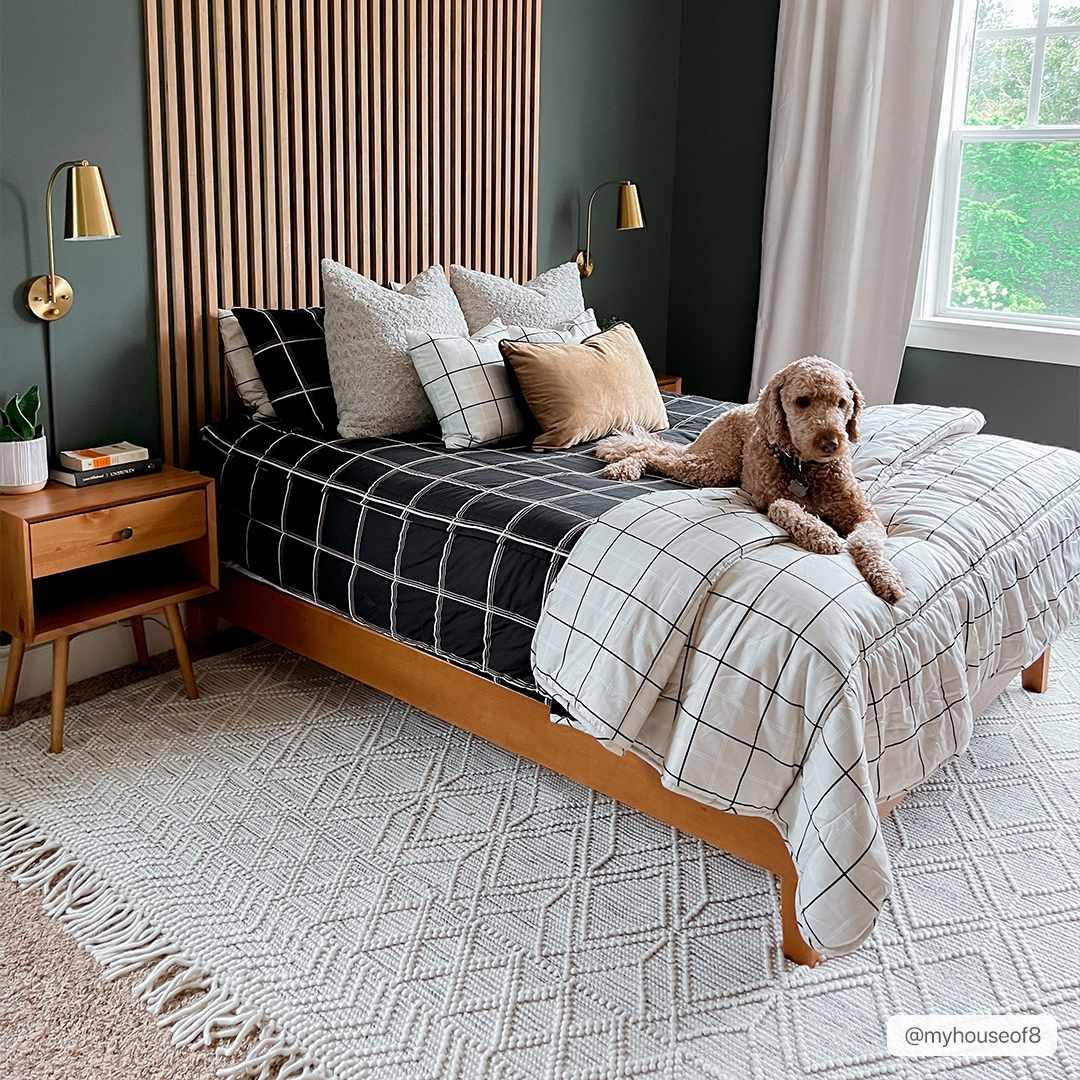 Ramsbury Ivory Wool Blend Farmhouse Area Rug