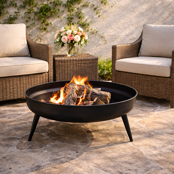 Raised Iron Fire Bowl