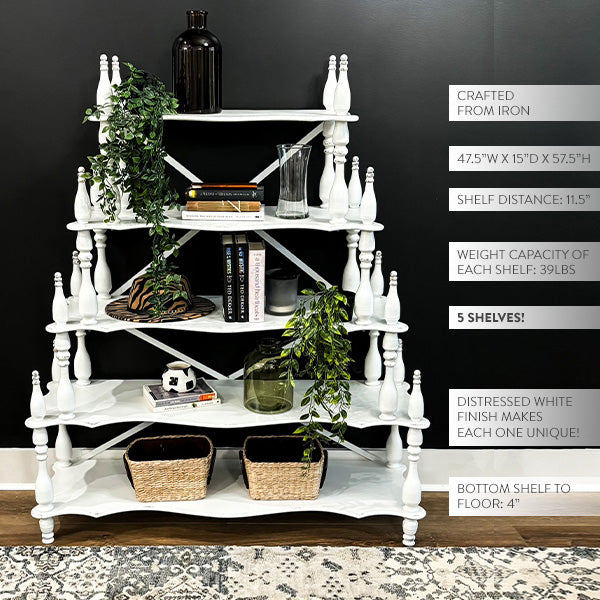 Grand Chateau Cottage Etagere Bookshelf