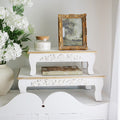 White Manor Display Risers|Set of 2