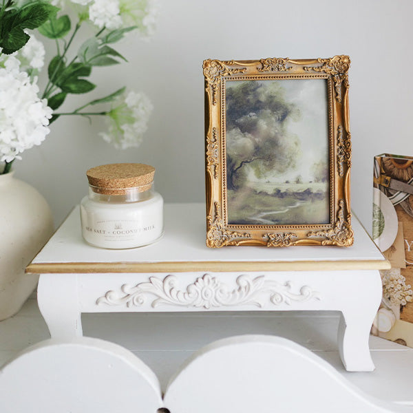 White Manor Display Risers|Set of 2