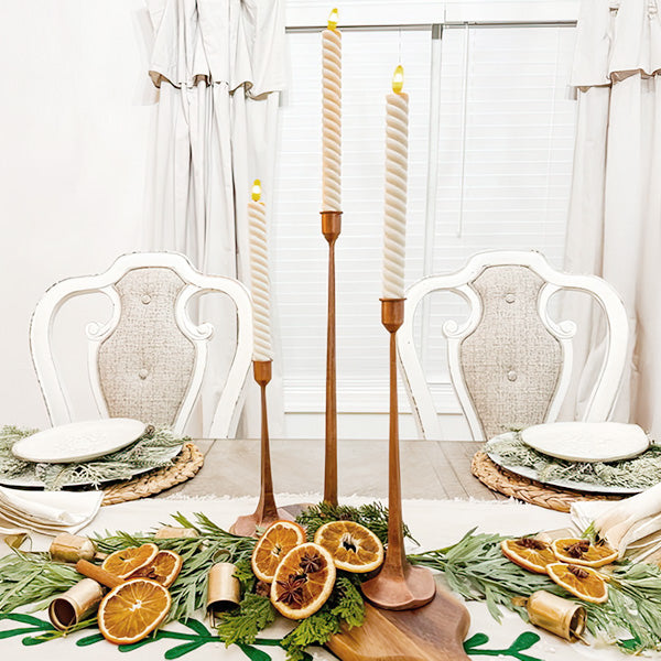 Copper Grove Taper Candle Holders (Set of Three)
