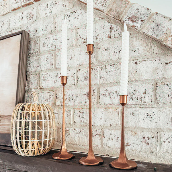 Copper Grove Taper Candle Holders (Set of Three)