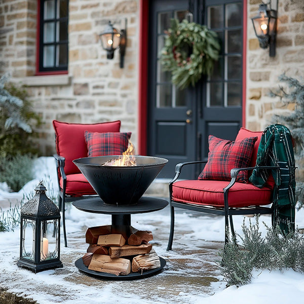 Courtyard Iron Fire Bowl