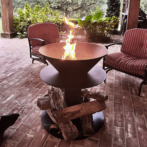 Courtyard Iron Fire Bowl