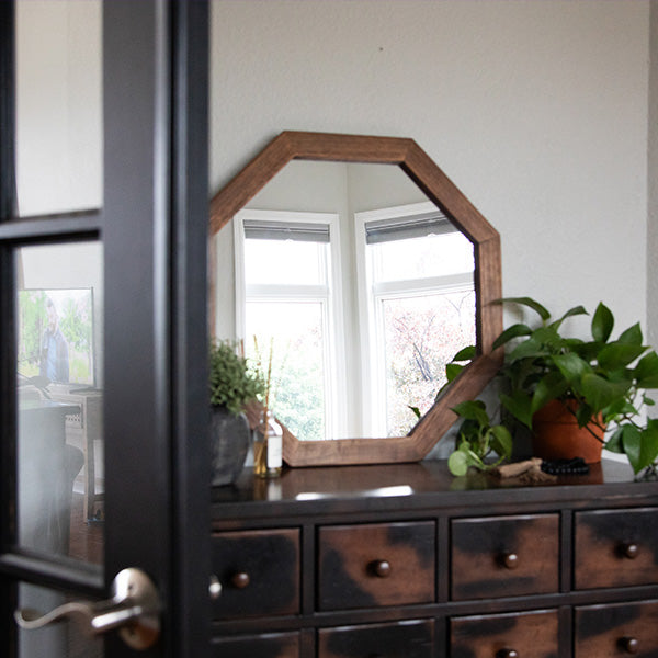 French Country Octagon Mirror