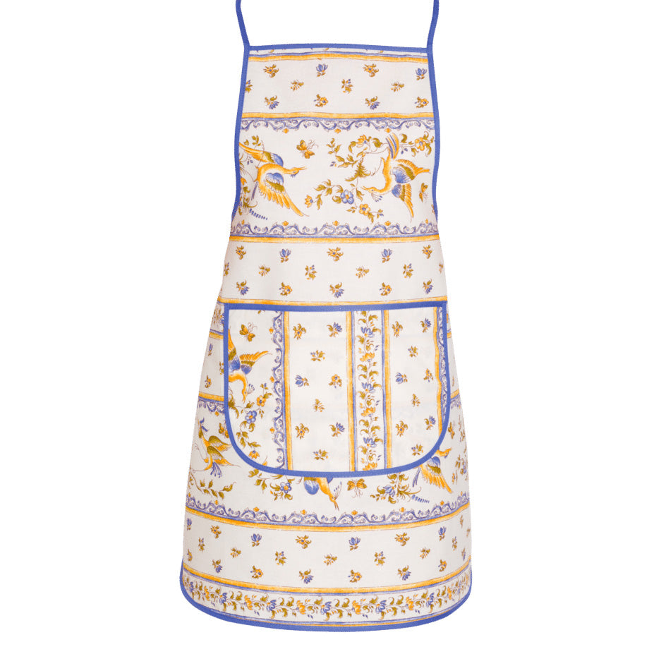 French Blue Toile Kitchen Apron