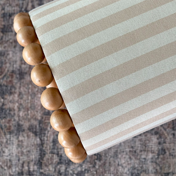 Charlotte French Ticking Ottoman