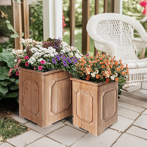 Willow Creek Wooden Planters (Set of 2)